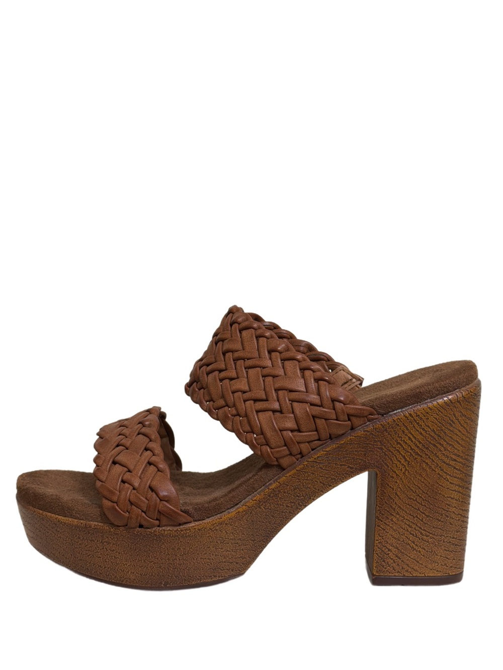 House of Harlow 1960 - Platform Open Toe Braided Leather Heels